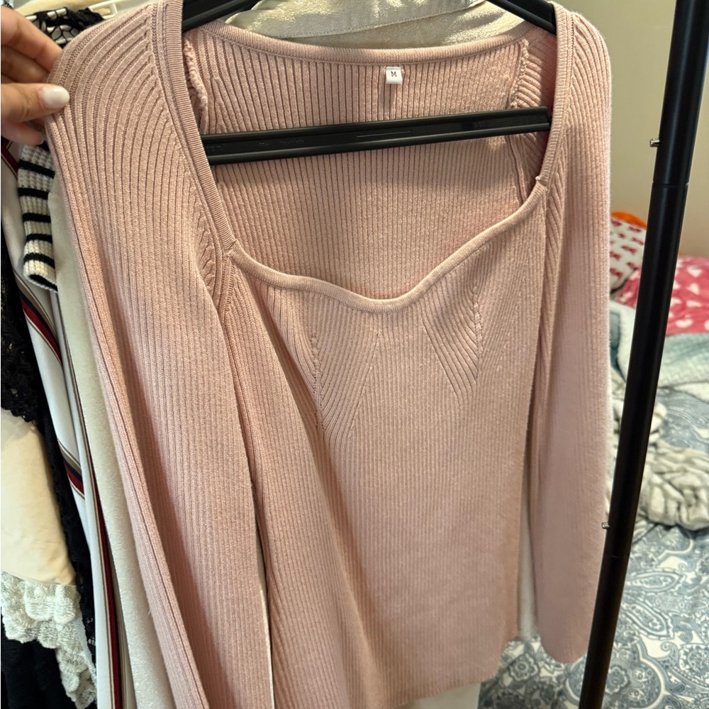 Women Ribbed Knit Long Sleeve